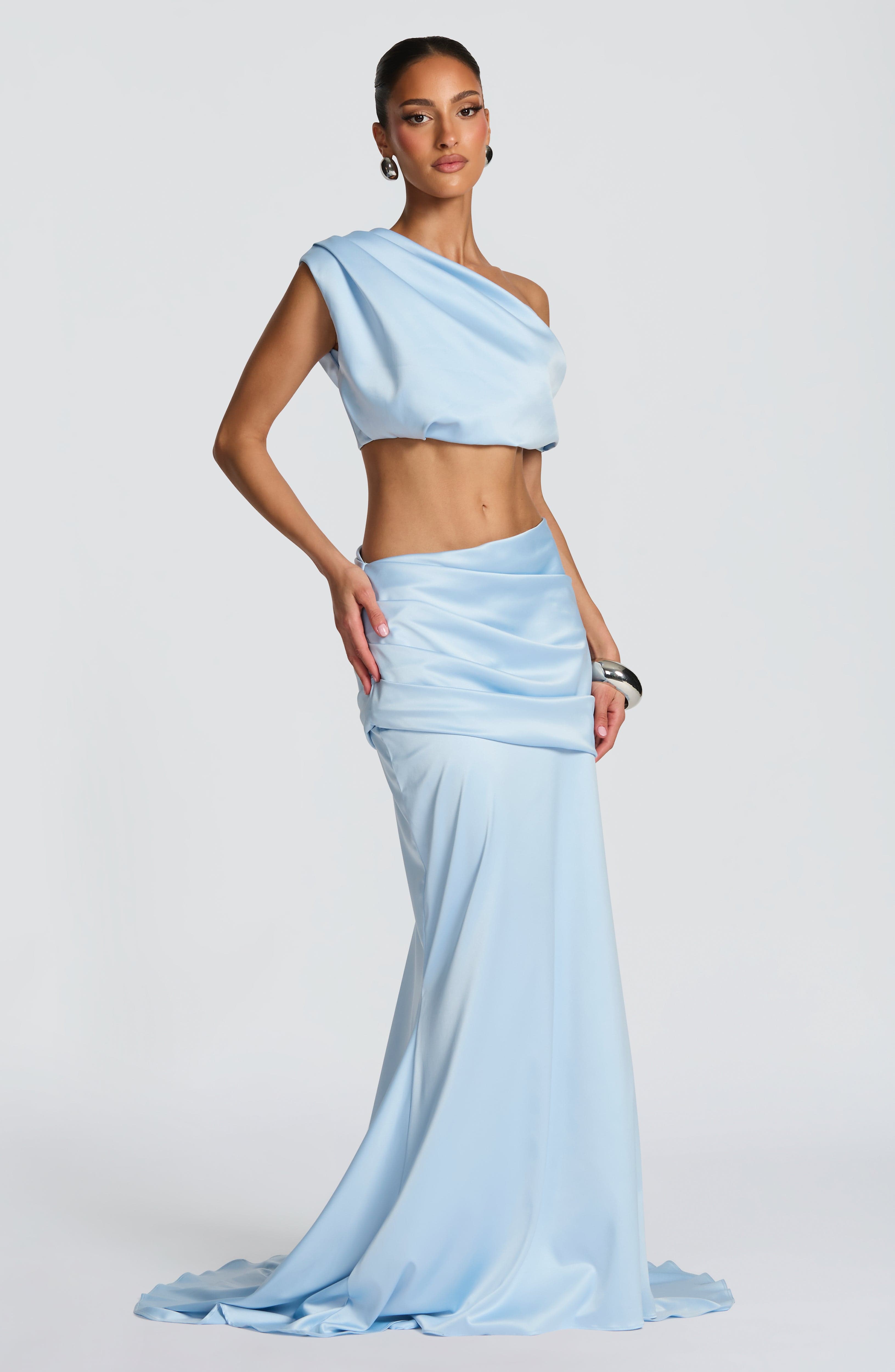 Flourenne Edwyna Top in Glacier Blue