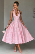 Flourenne Effina Midi Dress in Blush