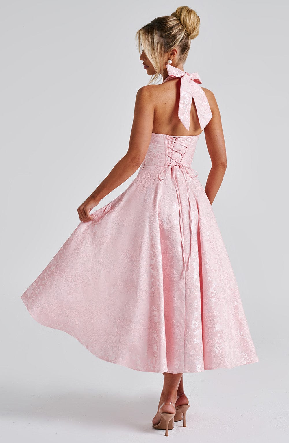 Flourenne Effina Midi Dress in Blush