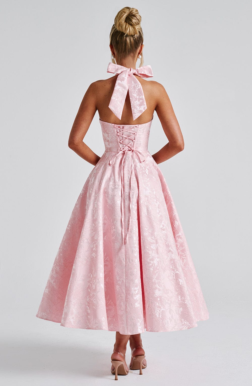 Flourenne Effina Midi Dress in Blush
