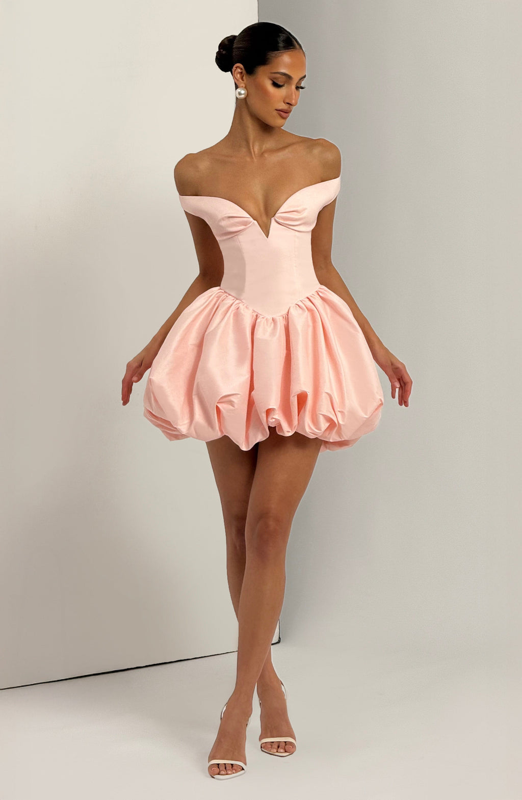 Flourenne Eilana Mini Dress in Blush