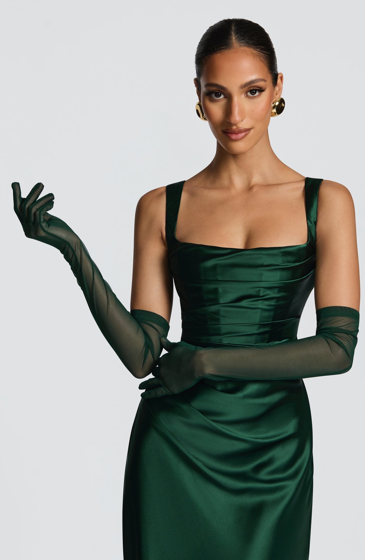 Flourenne Elira Gloves in Emerald