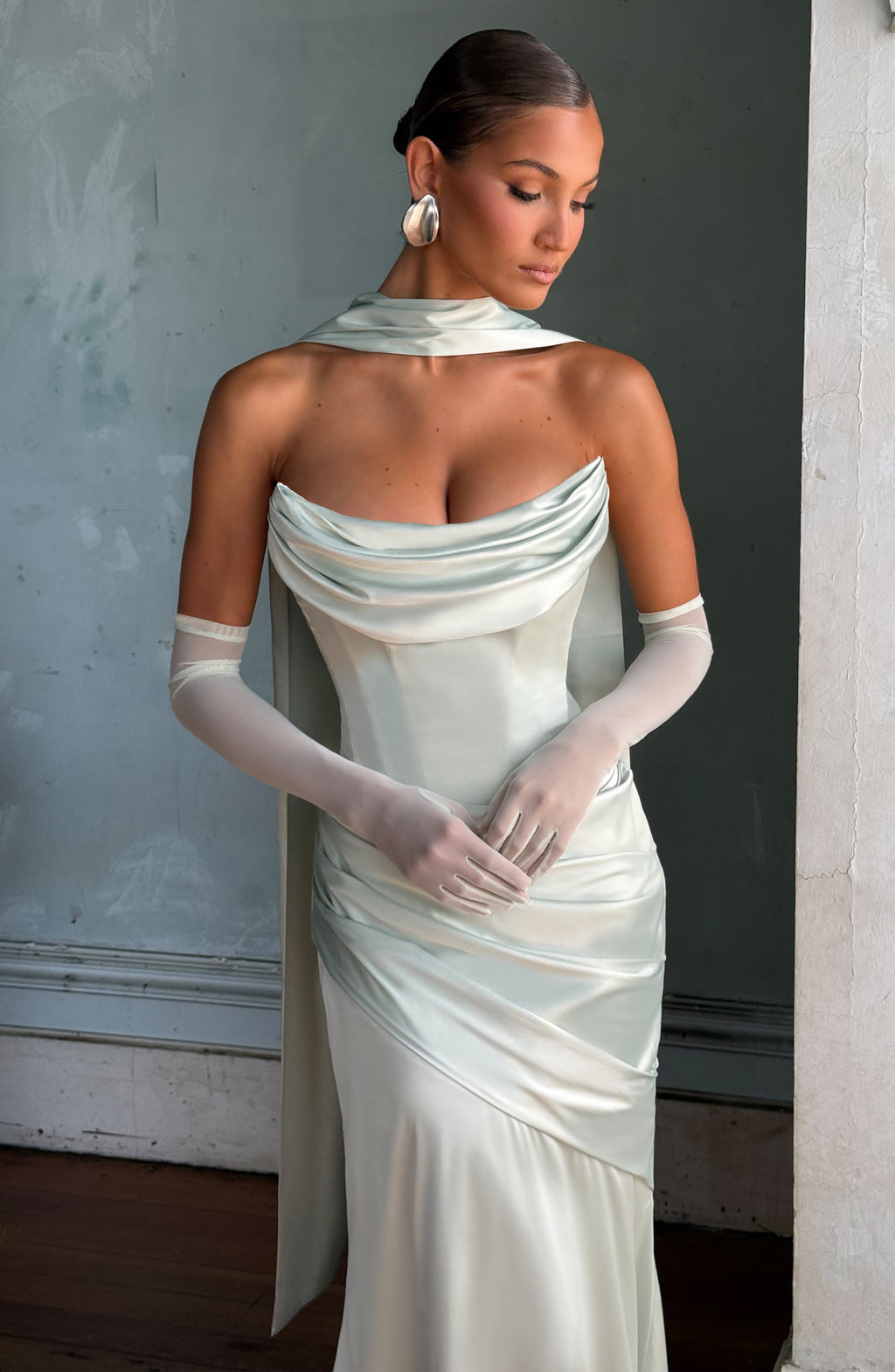 Flourenne Elira Gloves in Mint