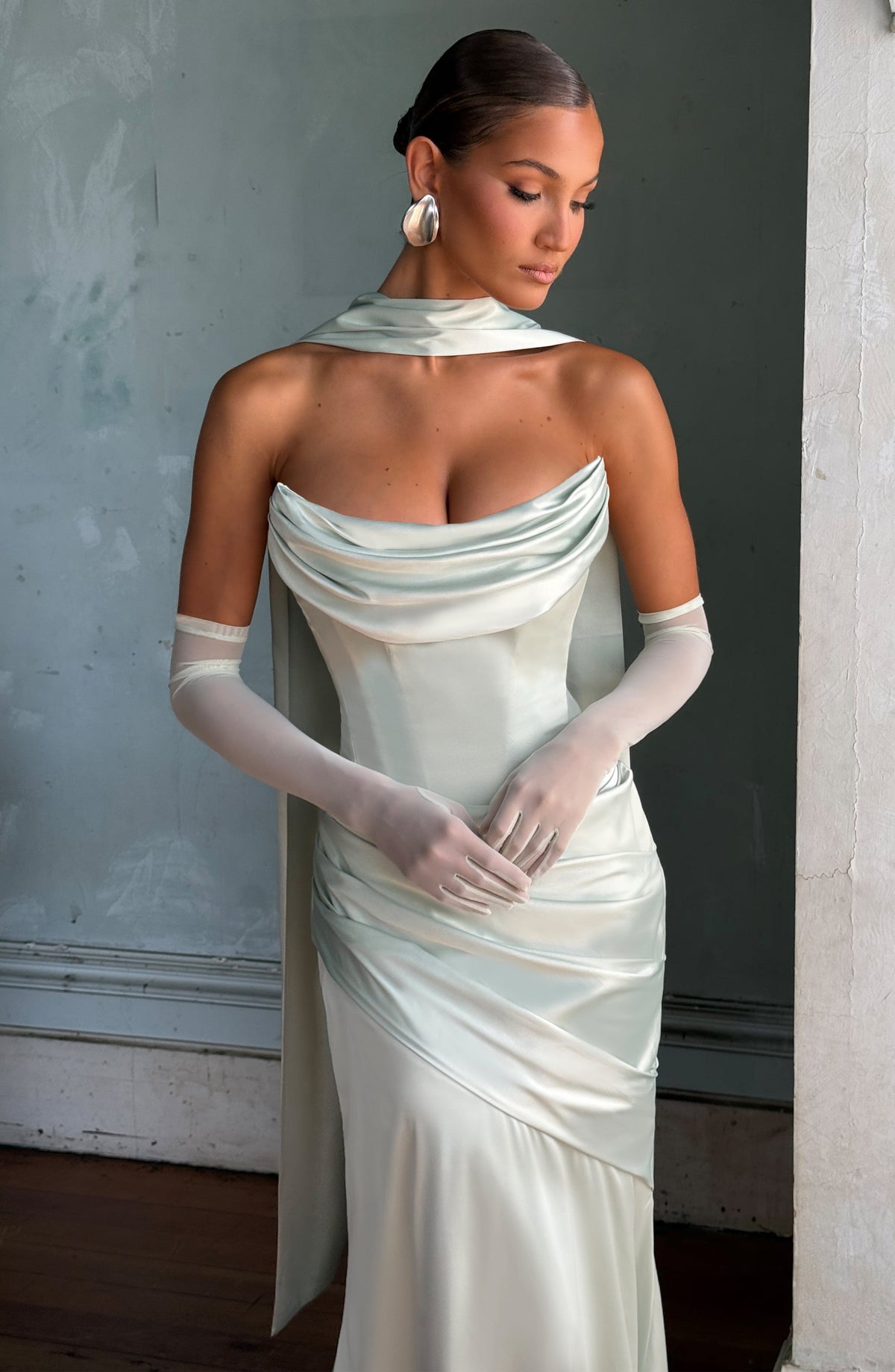 Flourenne Elira Gloves in Mint