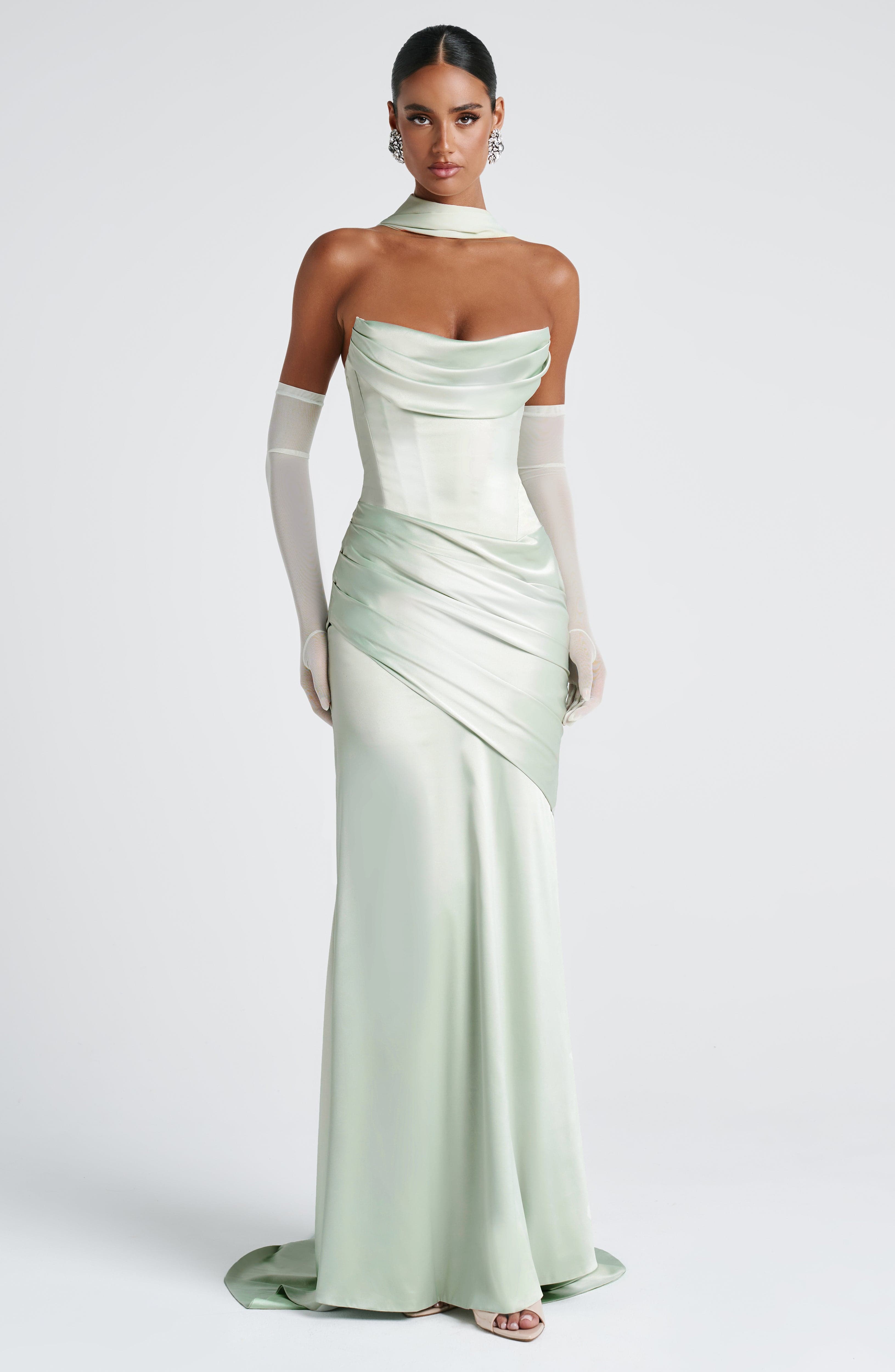Flourenne Elira Gloves in Mint