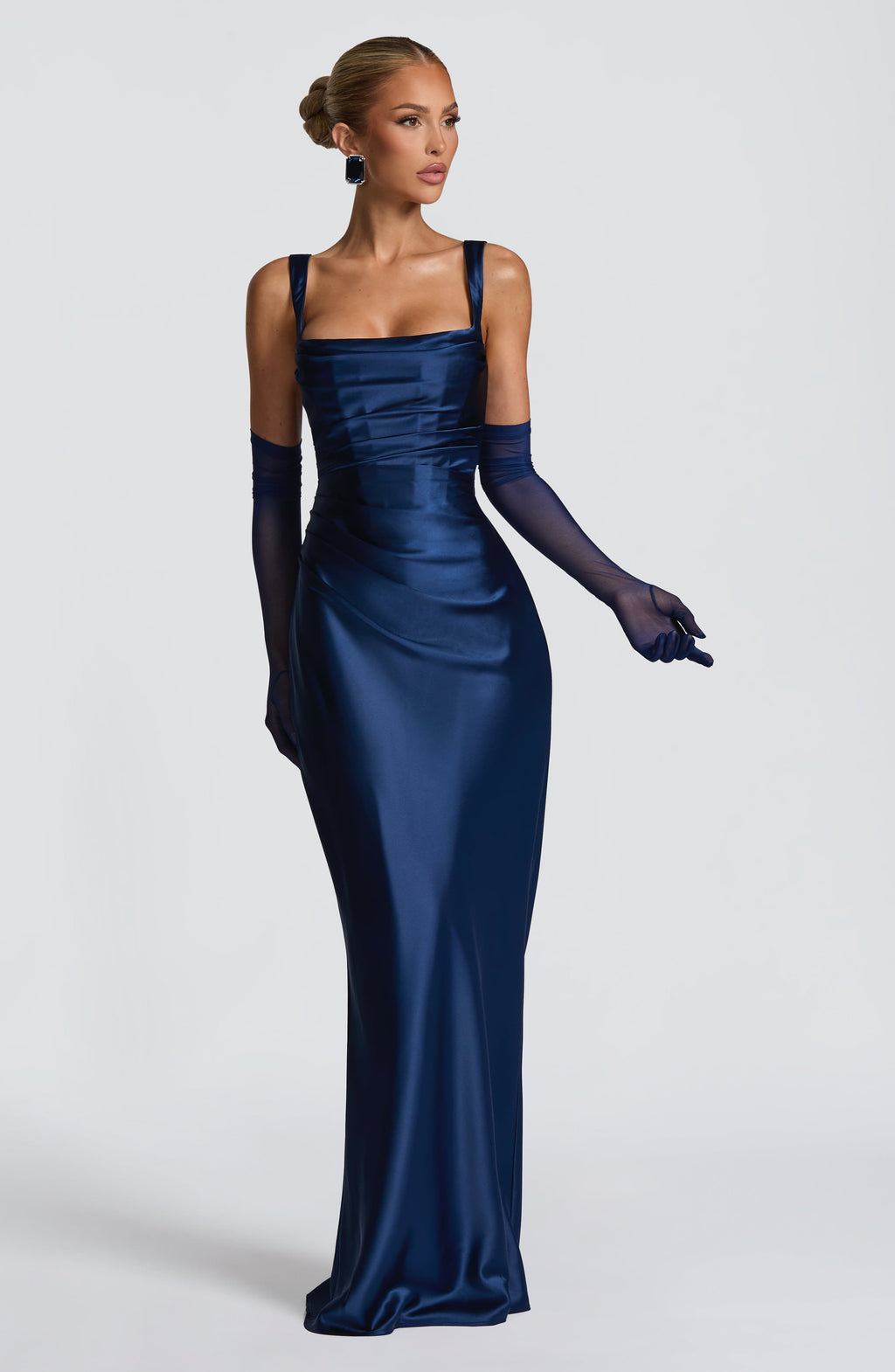 Flourenne Elira Gloves in Navy