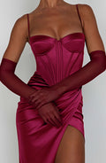 Flourenne Elira Gloves in Wine