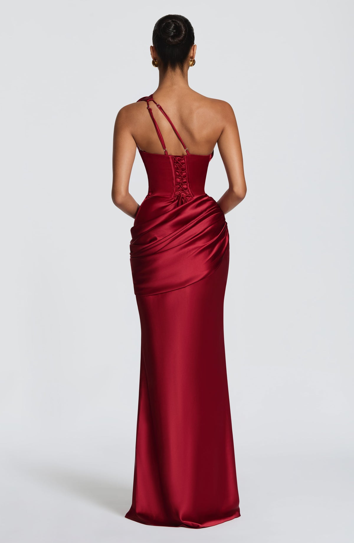 Flourenne Elmira Maxi Dress in Deep Red