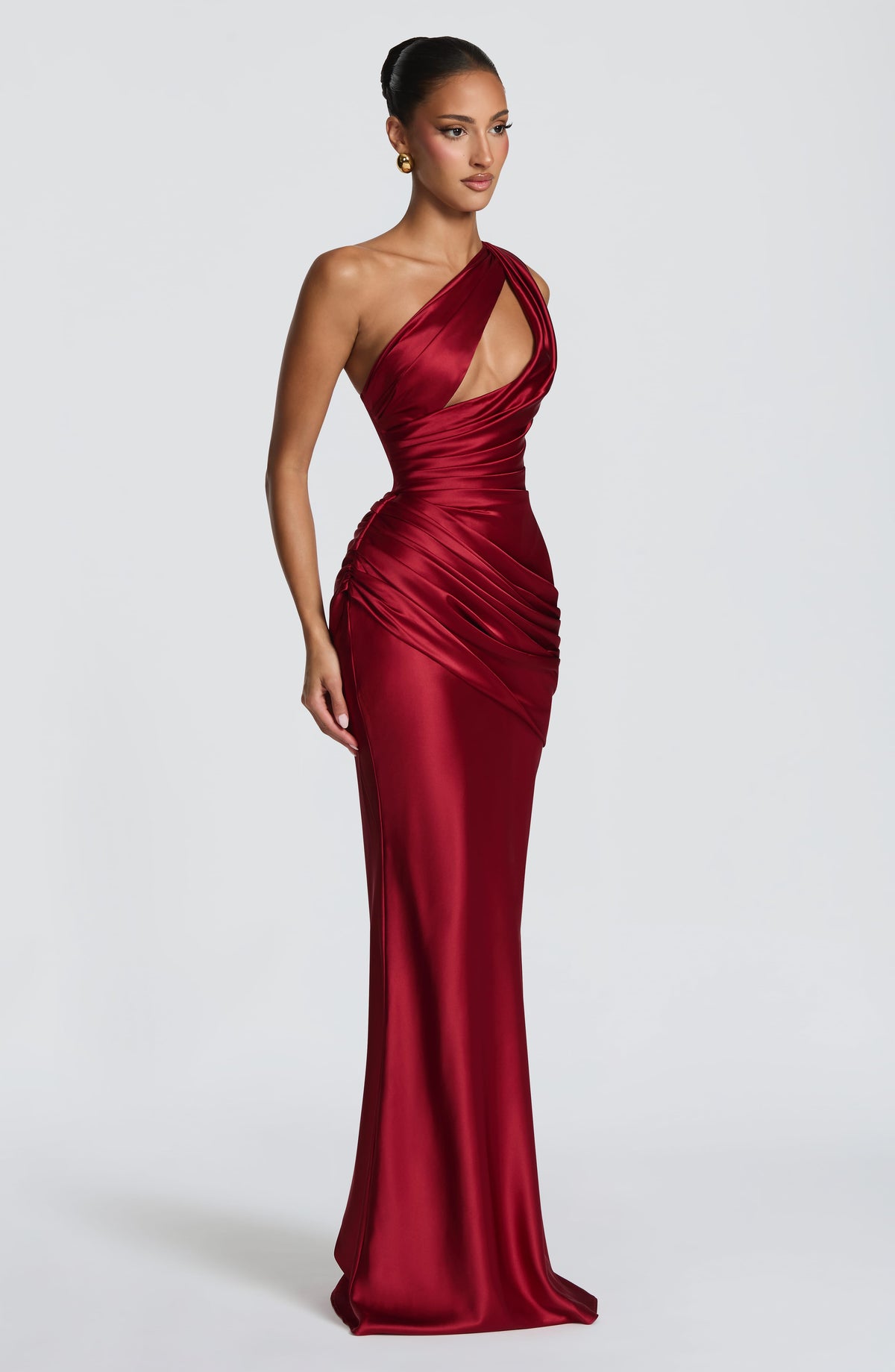 Flourenne Elmira Maxi Dress in Deep Red