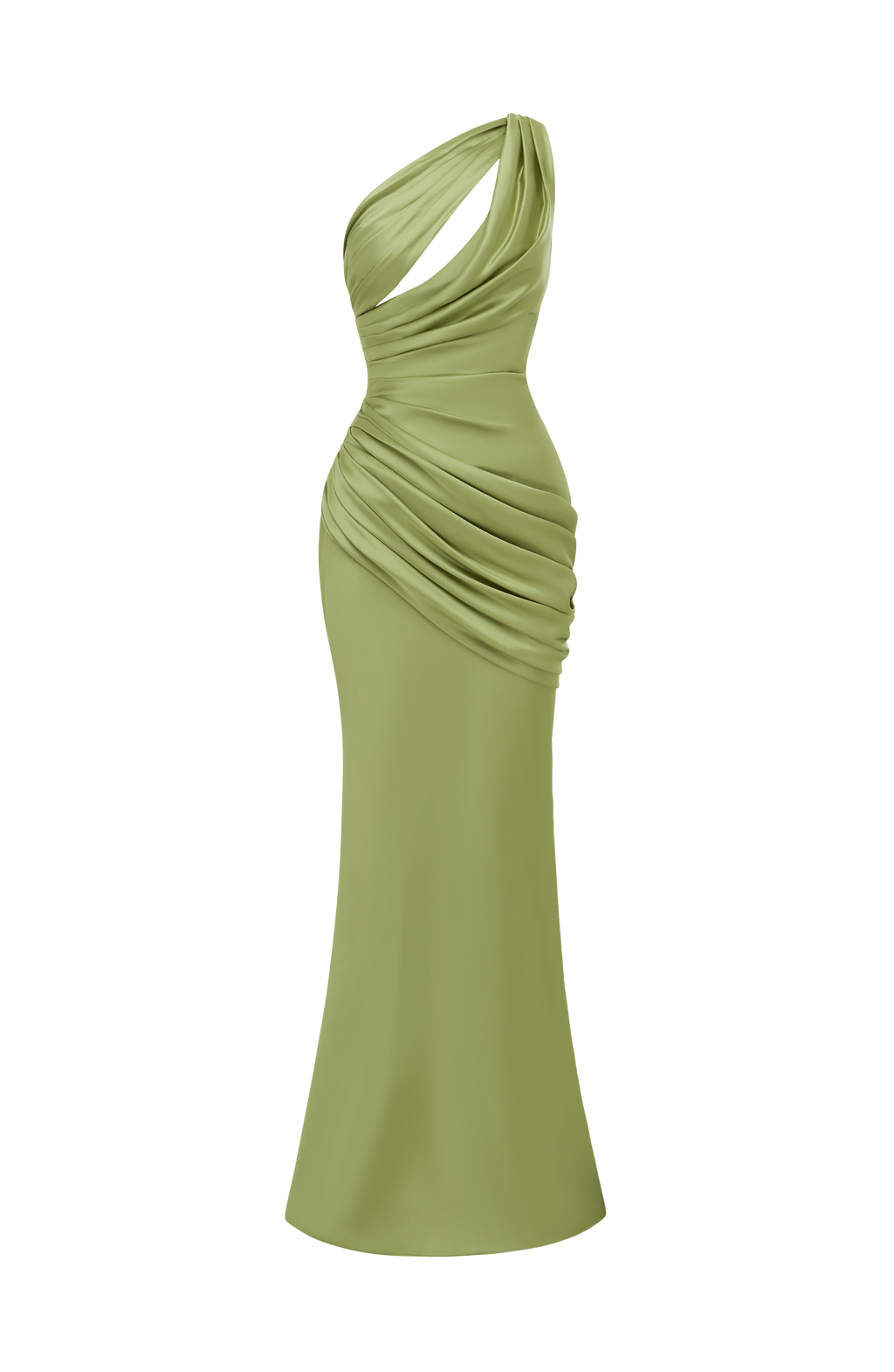 Flourenne Elmira Maxi Dress in Light Olive