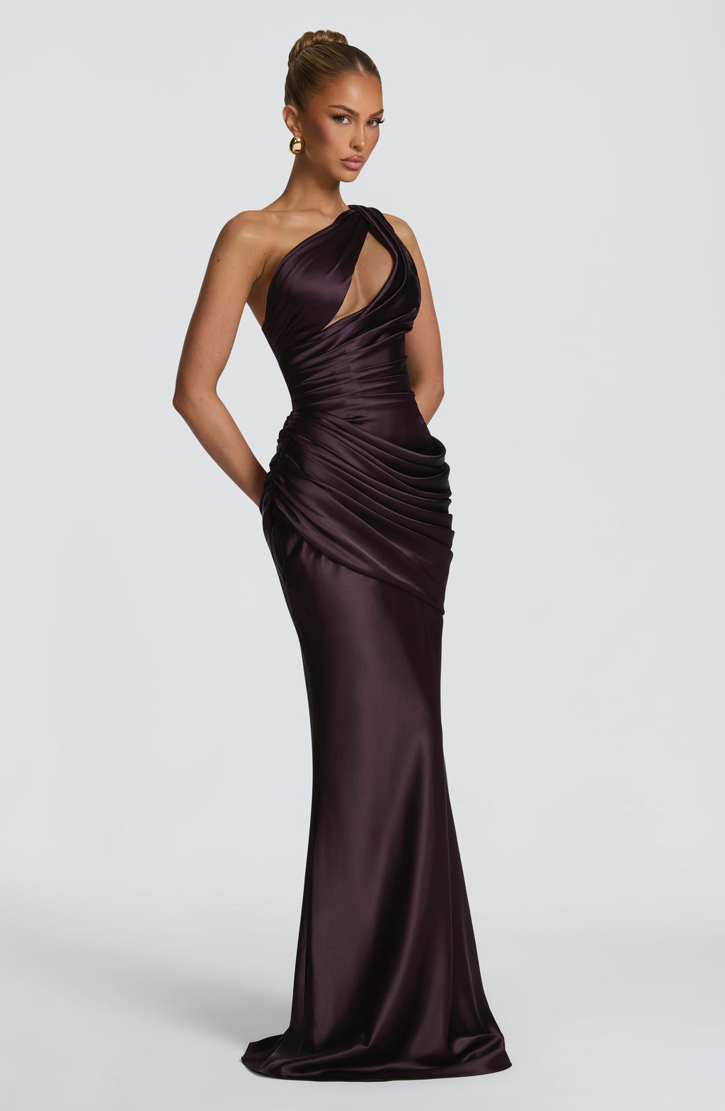 Flourenne Elmira Maxi Dress in Plum