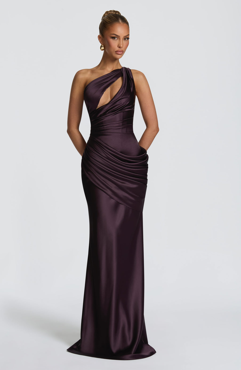 Flourenne Elmira Maxi Dress in Plum