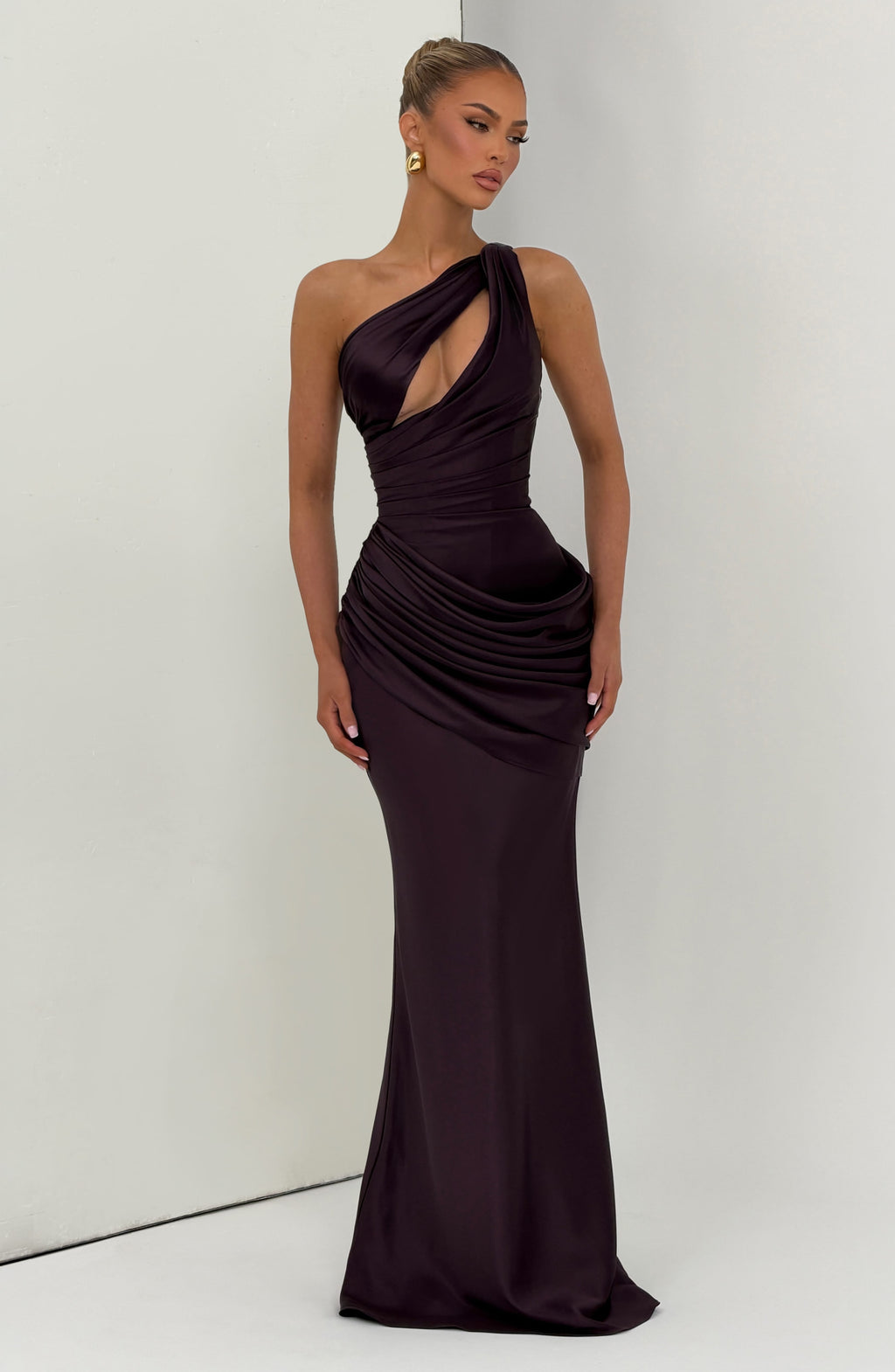 Flourenne Elmira Maxi Dress in Plum