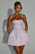 Flourenne Emmeline Mini Dress in Blush