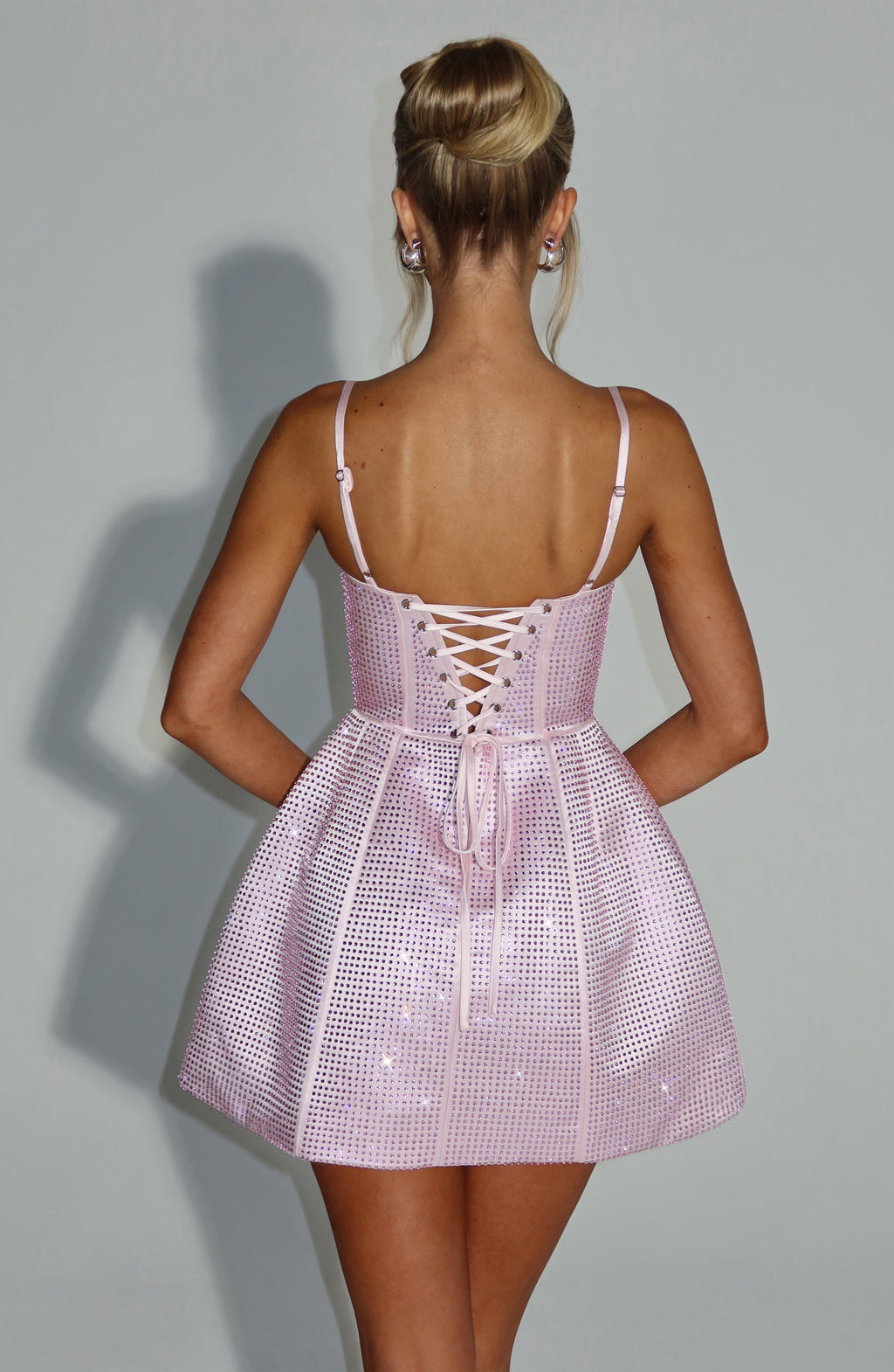 Flourenne Emmeline Mini Dress in Blush