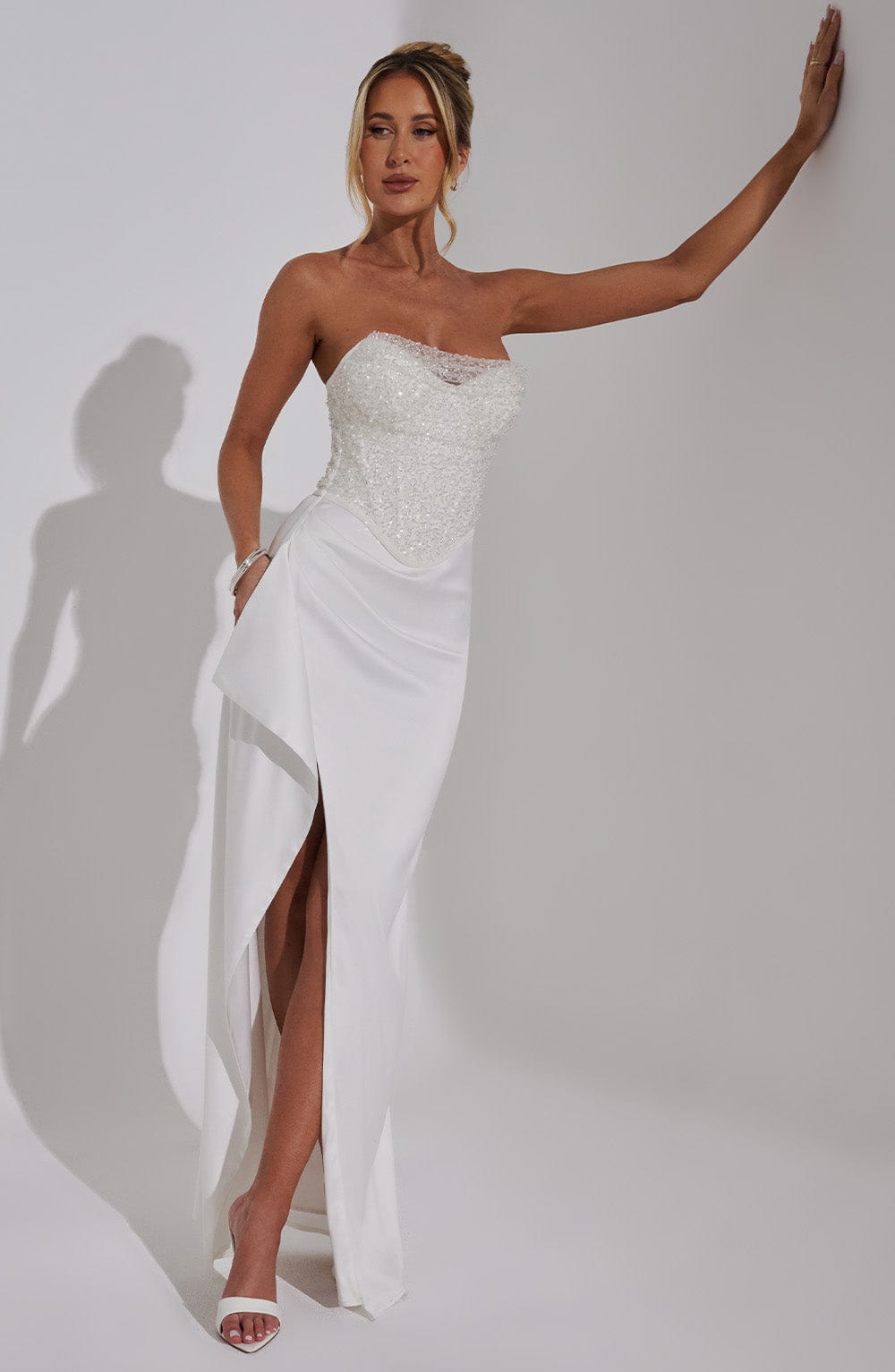 Flourenne Emriella Maxi Dress in Ivory