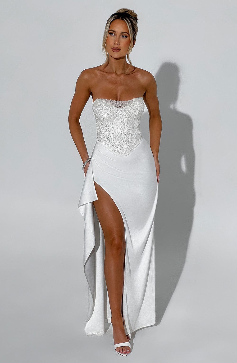 Flourenne Emriella Maxi Dress in Ivory