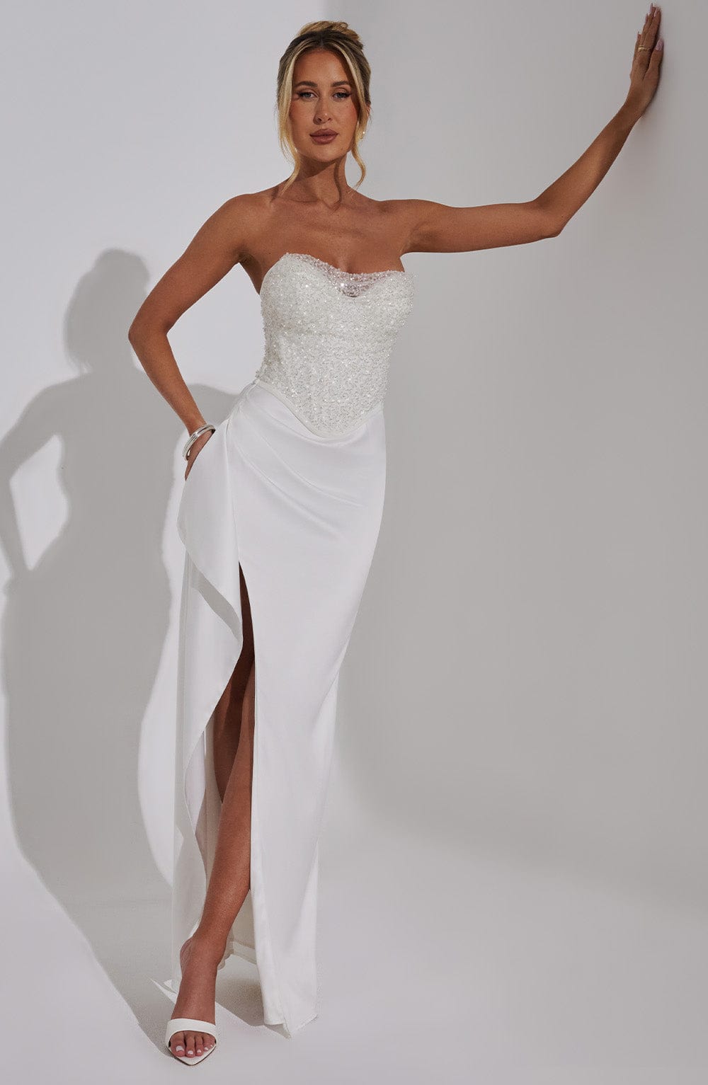 Flourenne Emriella Maxi Dress in Ivory