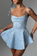 Flourenne Emsley Playsuit Dress in Blue