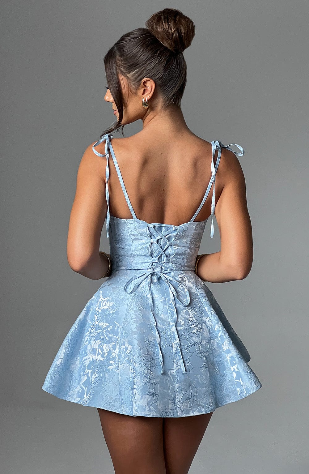 Flourenne Emsley Playsuit Dress in Blue
