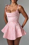 Flourenne Emsley Playsuit Dress in Blush