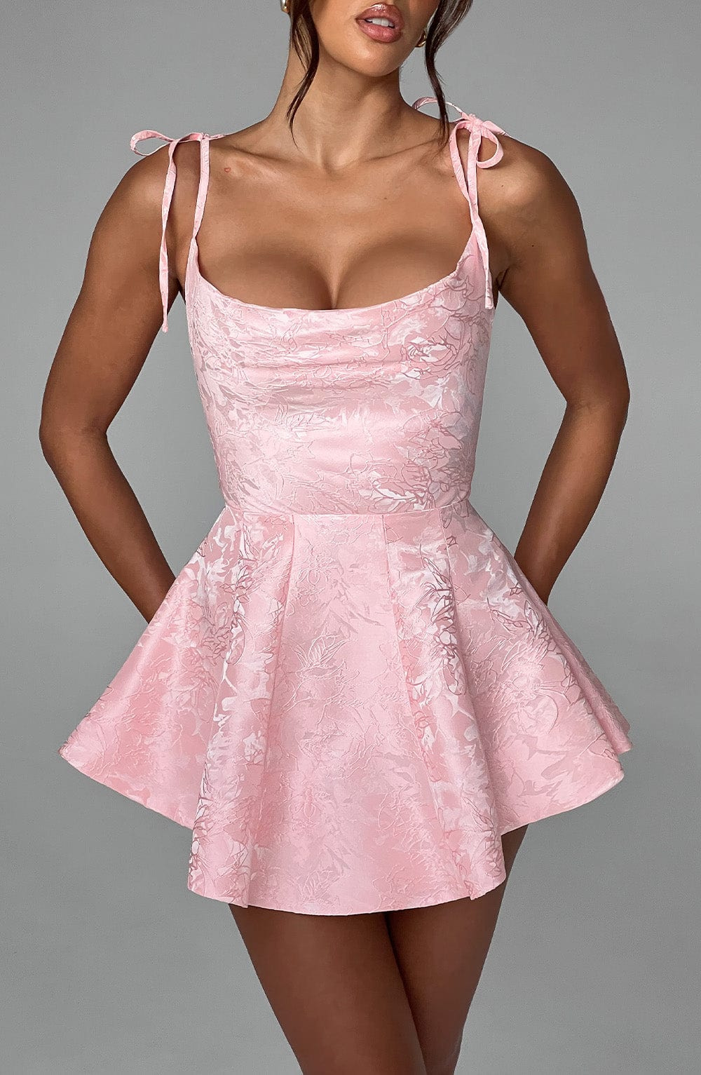 Flourenne Emsley Playsuit Dress in Blush