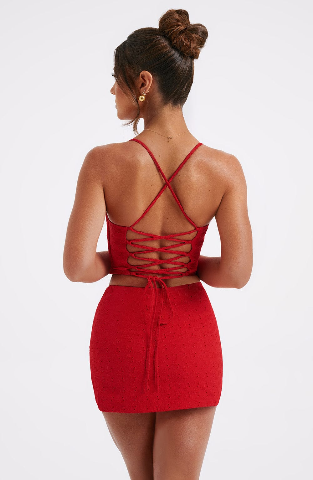 Flourenne Erina Corset in Red