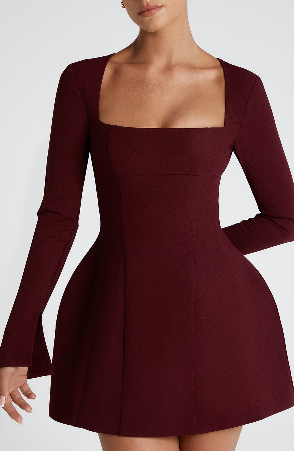 Flourenne Esmae Mini Dress in Cherry Lacquer