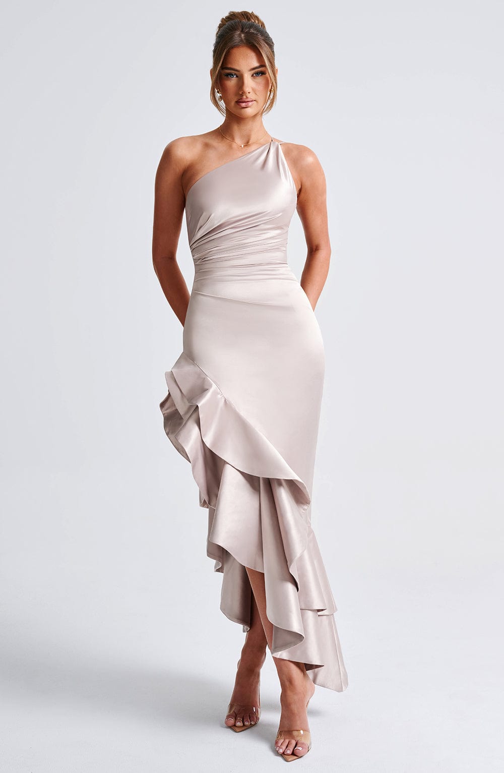 Flourenne Esmeryn Maxi Dress in Champagne