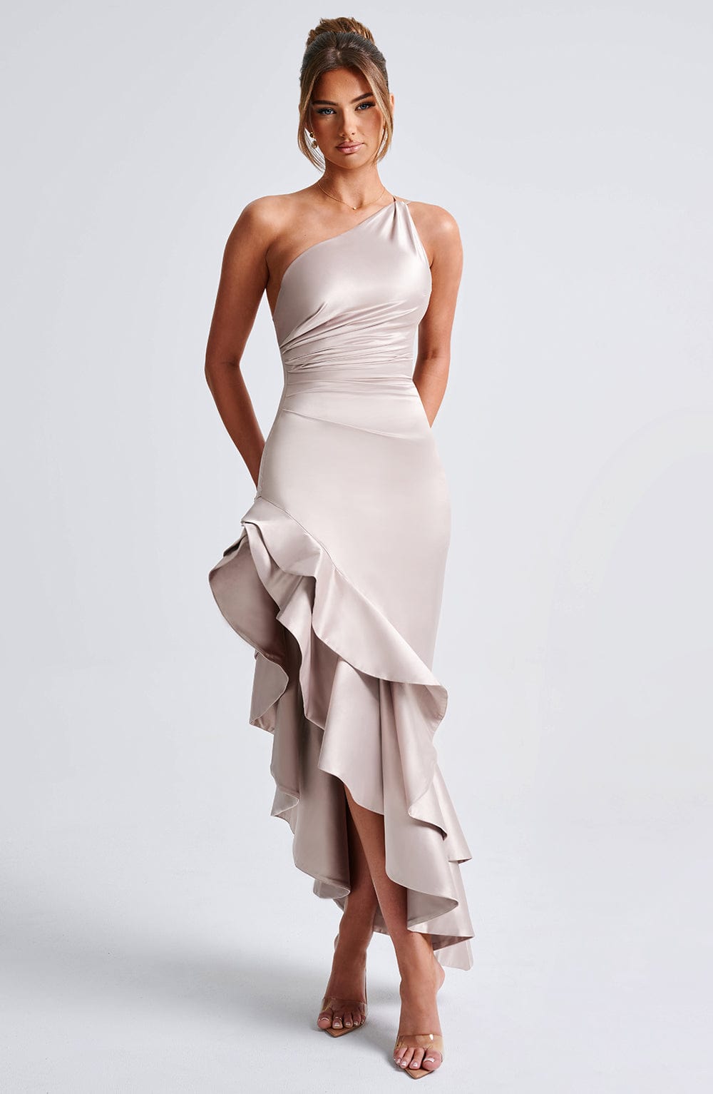 Flourenne Esmeryn Maxi Dress in Champagne
