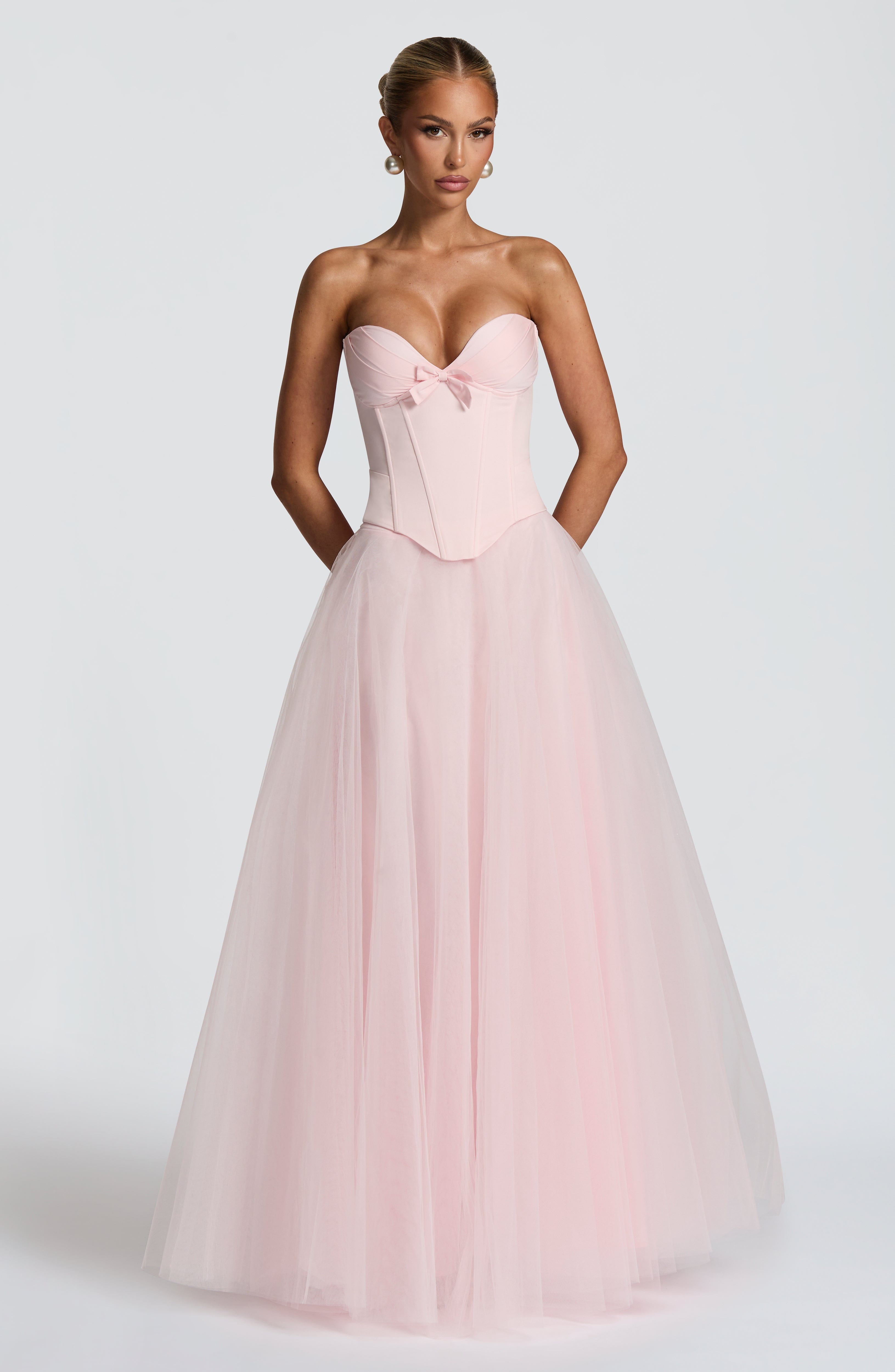 Flourenne Ethelia Maxi Skirt in Blush