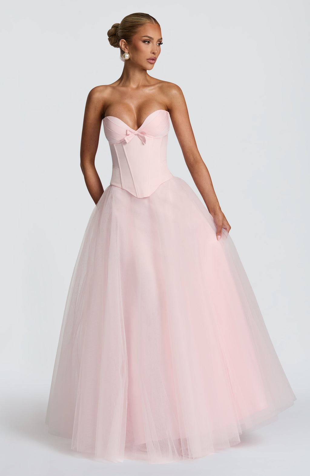 Flourenne Ethelia Maxi Skirt in Blush