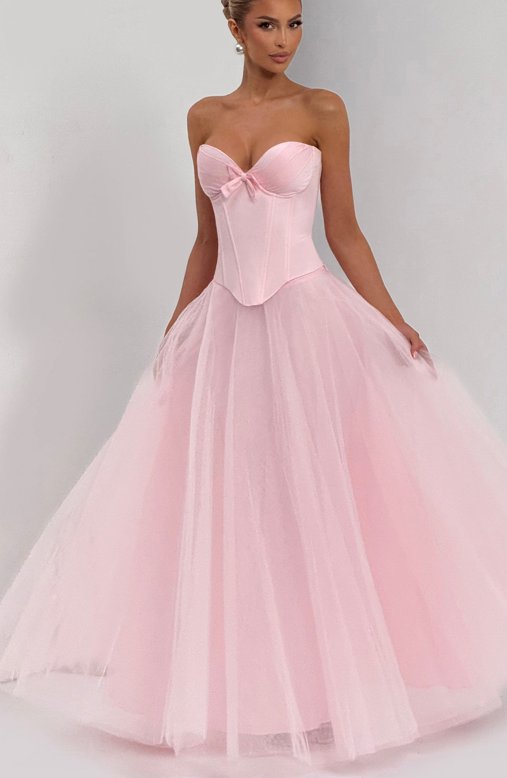 Flourenne Ethelia Maxi Skirt in Blush