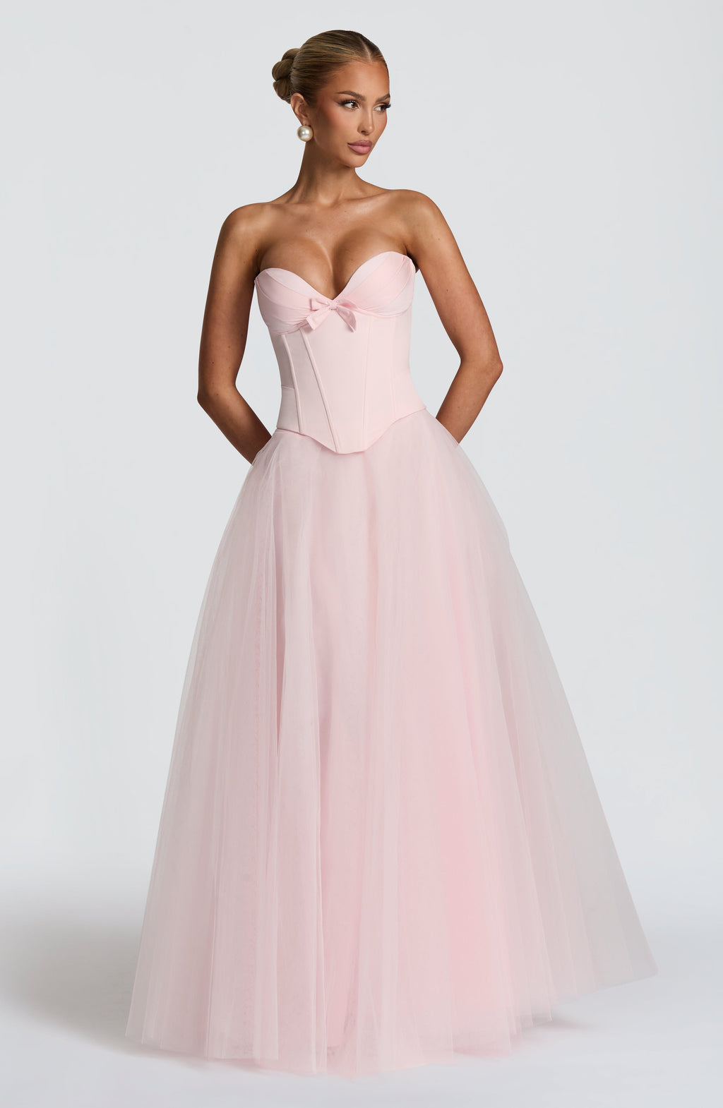 Flourenne Ethelia Maxi Skirt in Blush