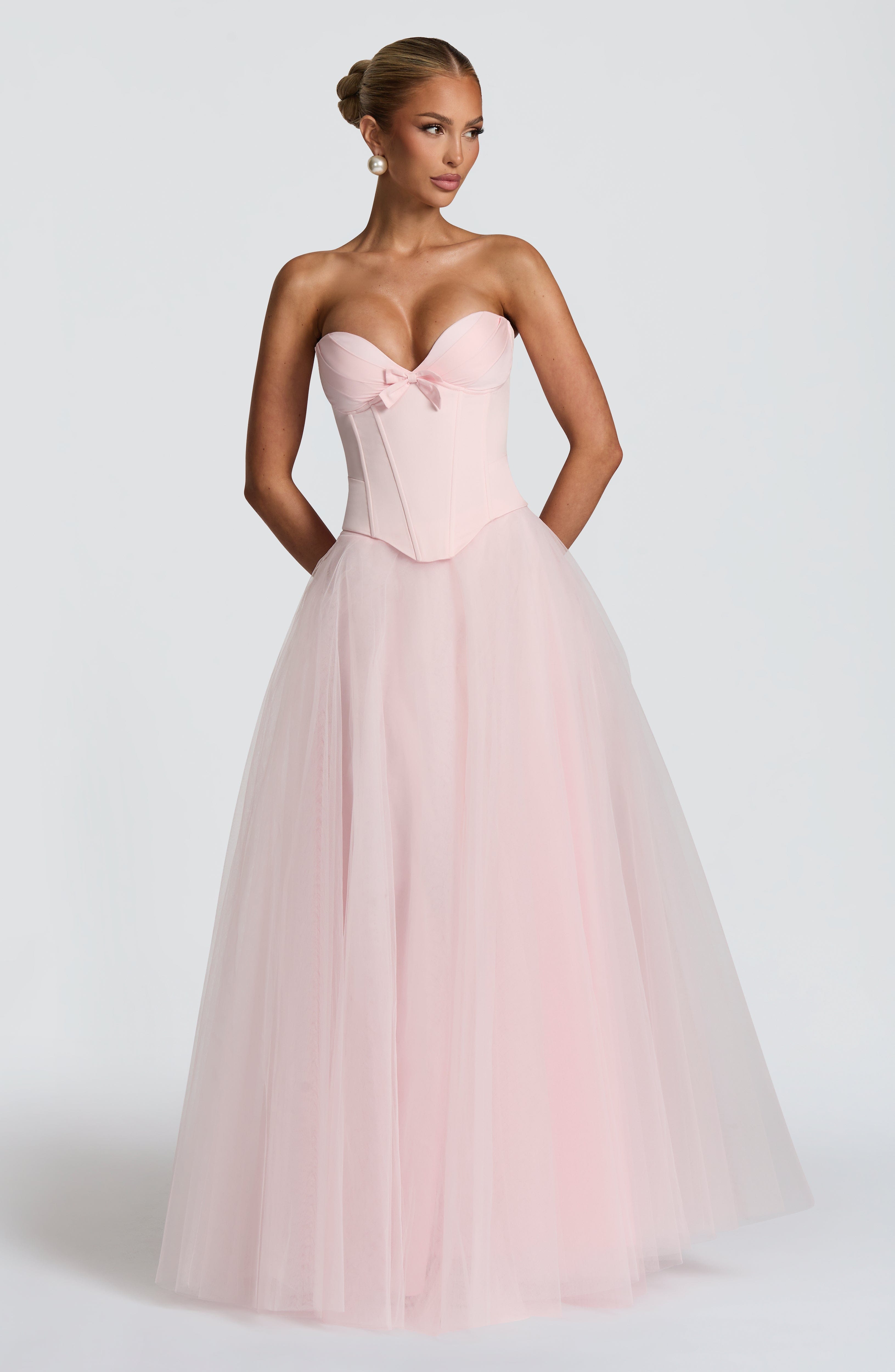 Flourenne Ethelia Maxi Skirt in Blush