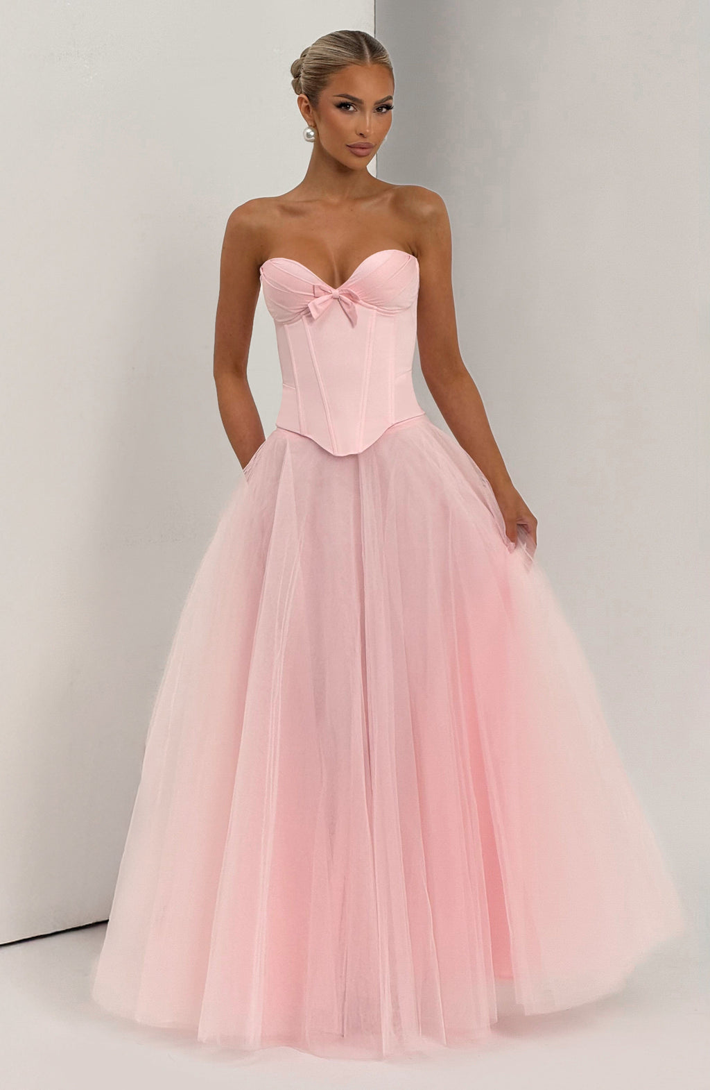 Flourenne Ethelia Maxi Skirt in Blush