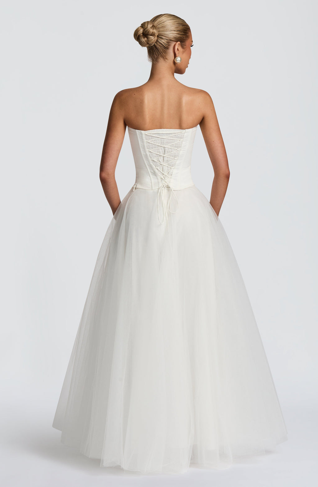 Flourenne Ethelia Maxi Skirt in Ivory
