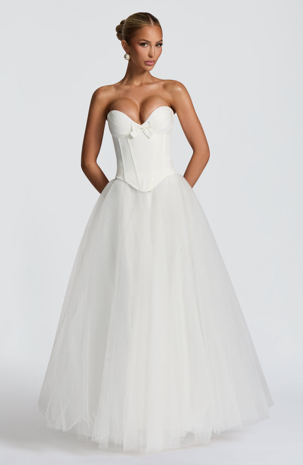 Flourenne Ethelia Maxi Skirt in Ivory