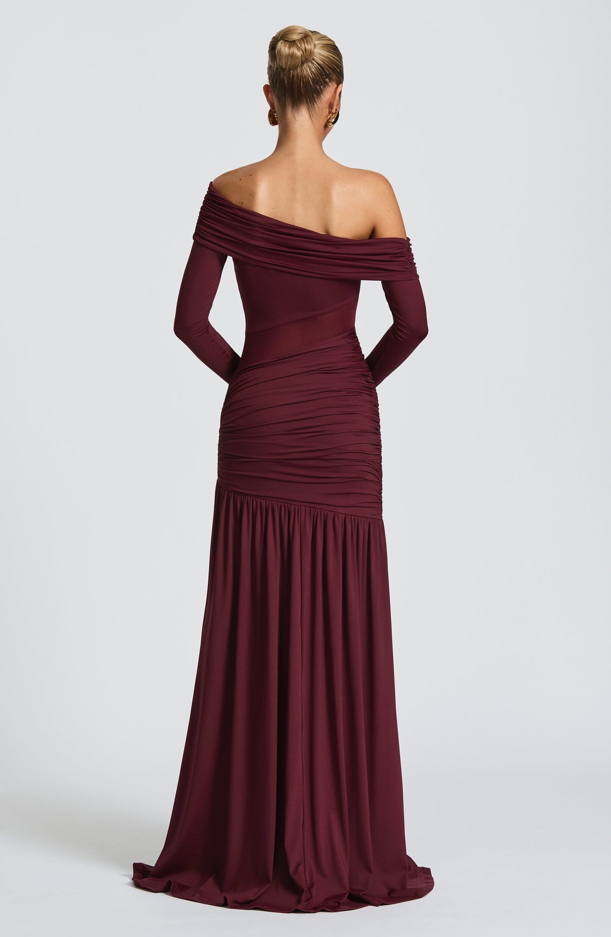 Flourenne Ettania Maxi Dress in Cherry Lacquer