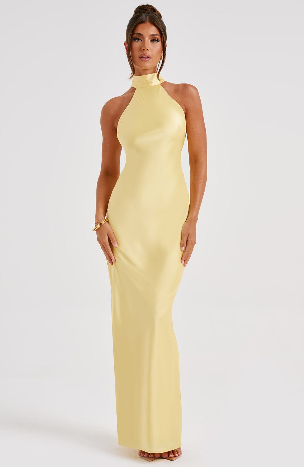 Flourenne Ettara Maxi Dress in Lemon