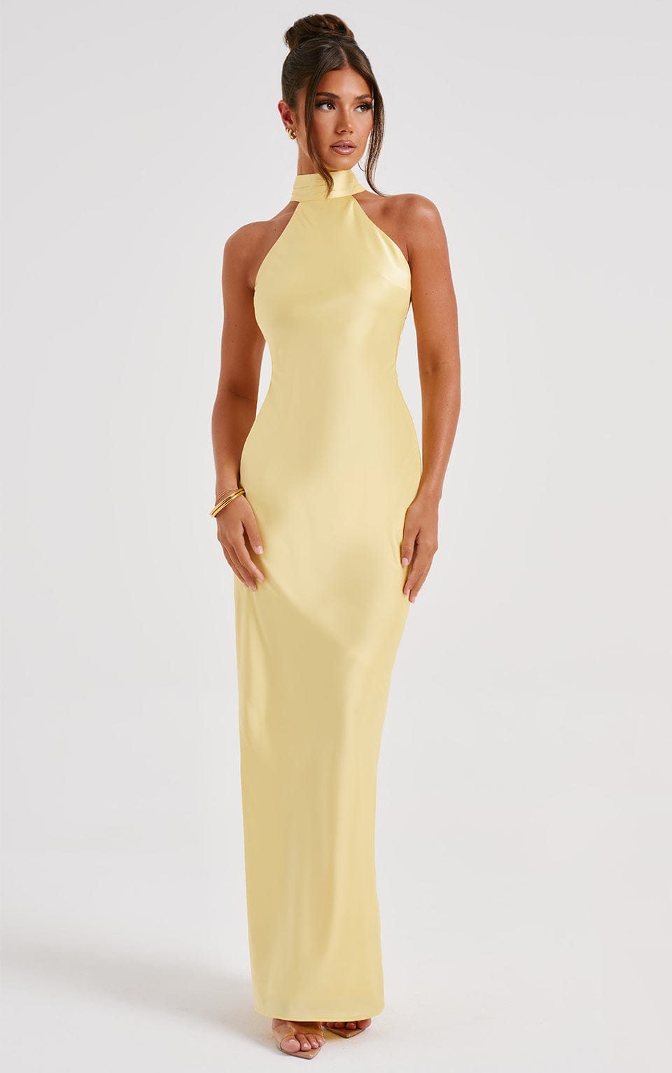 Flourenne Ettara Maxi Dress in Lemon