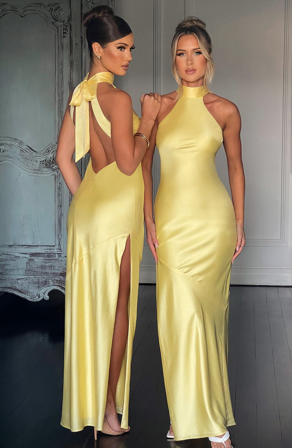 Flourenne Ettara Maxi Dress in Lemon