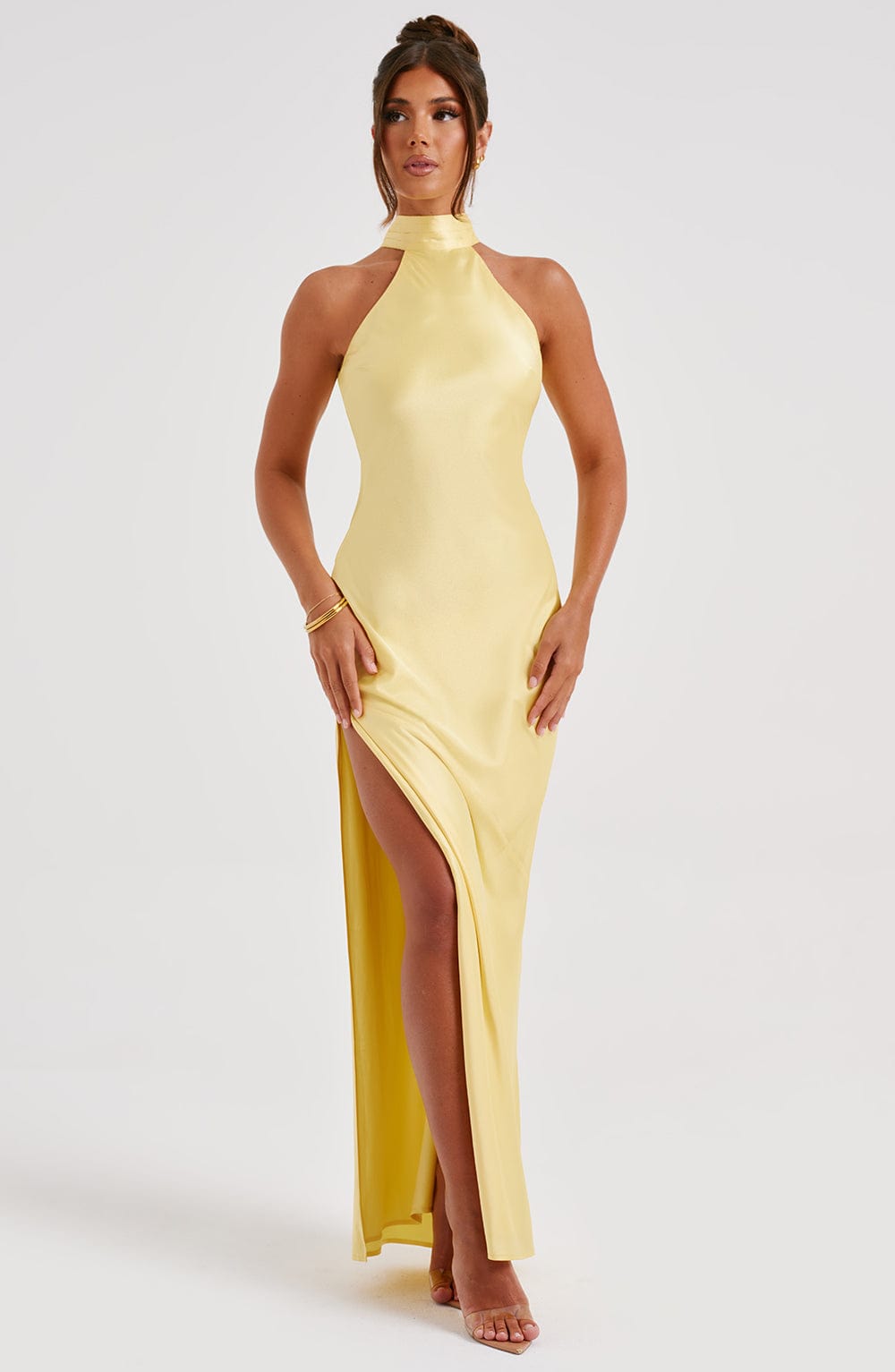Flourenne Ettara Maxi Dress in Lemon