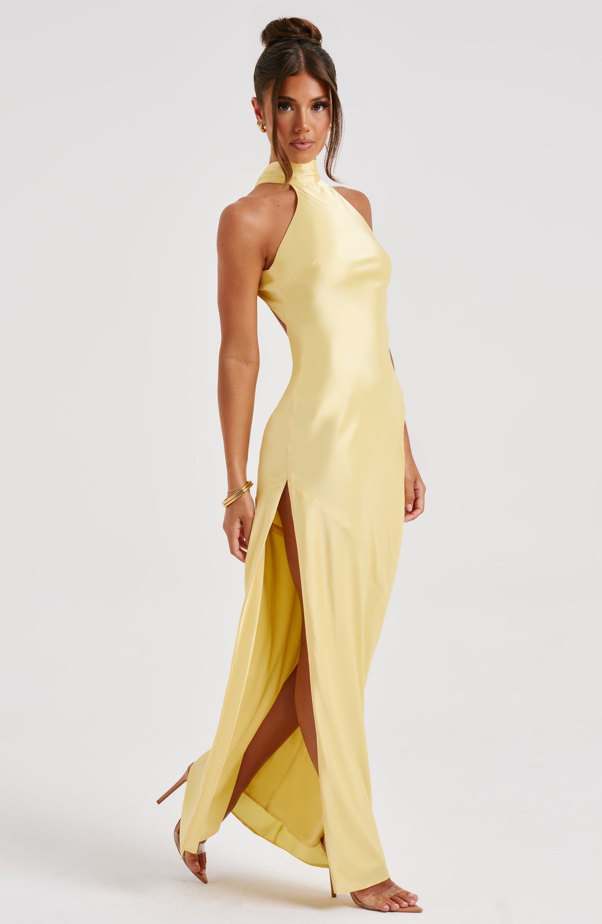 Flourenne Ettara Maxi Dress in Lemon