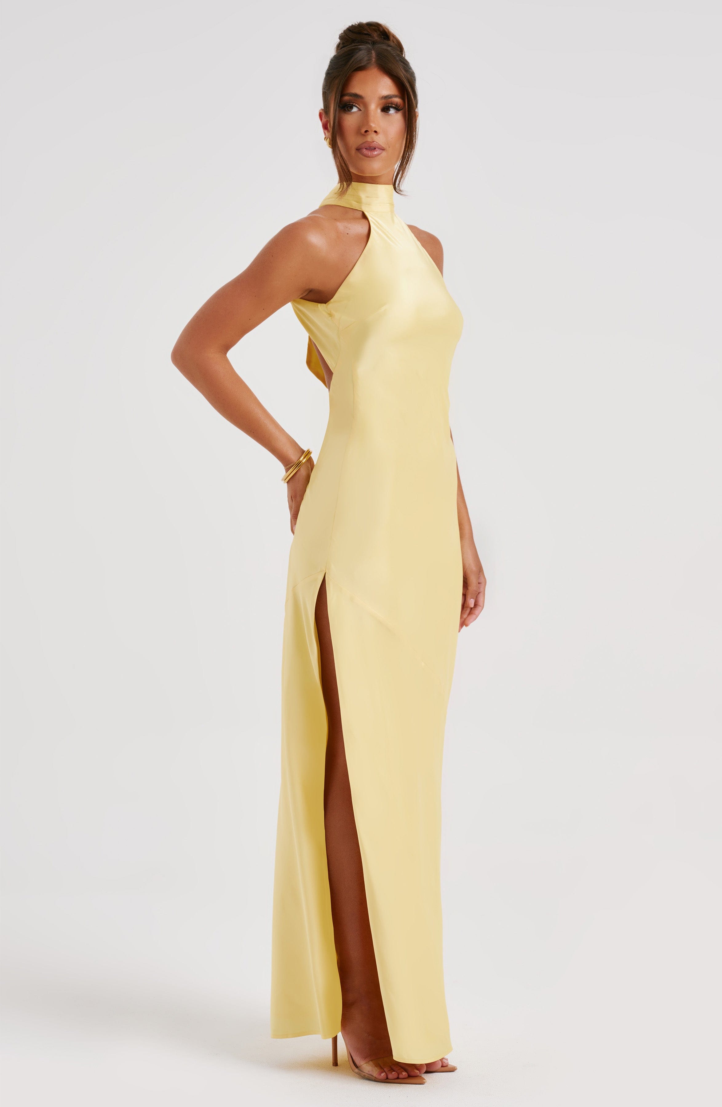Flourenne Ettara Maxi Dress in Lemon
