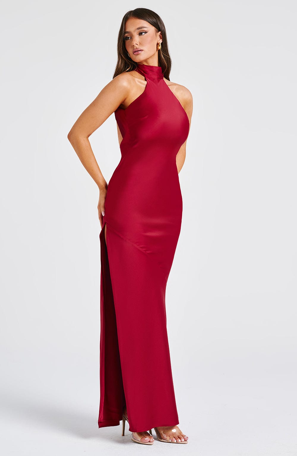 Flourenne Ettara Maxi Dress in Wine