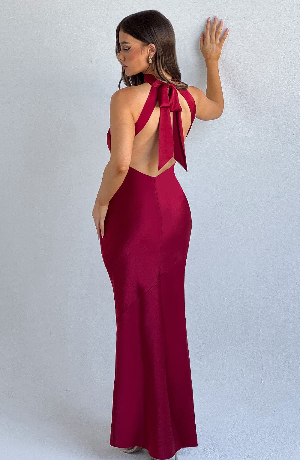 Flourenne Ettara Maxi Dress in Wine