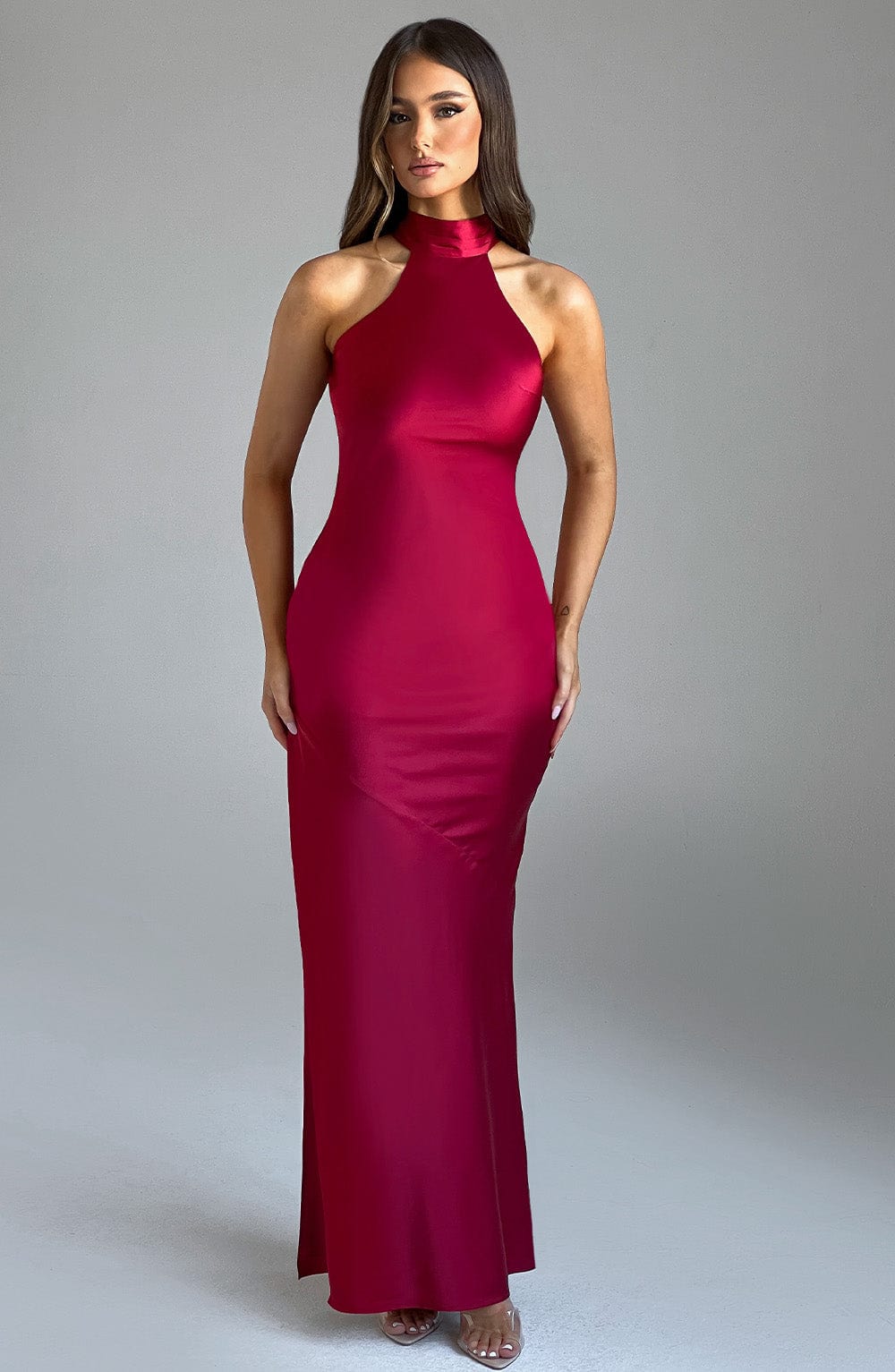 Flourenne Ettara Maxi Dress in Wine
