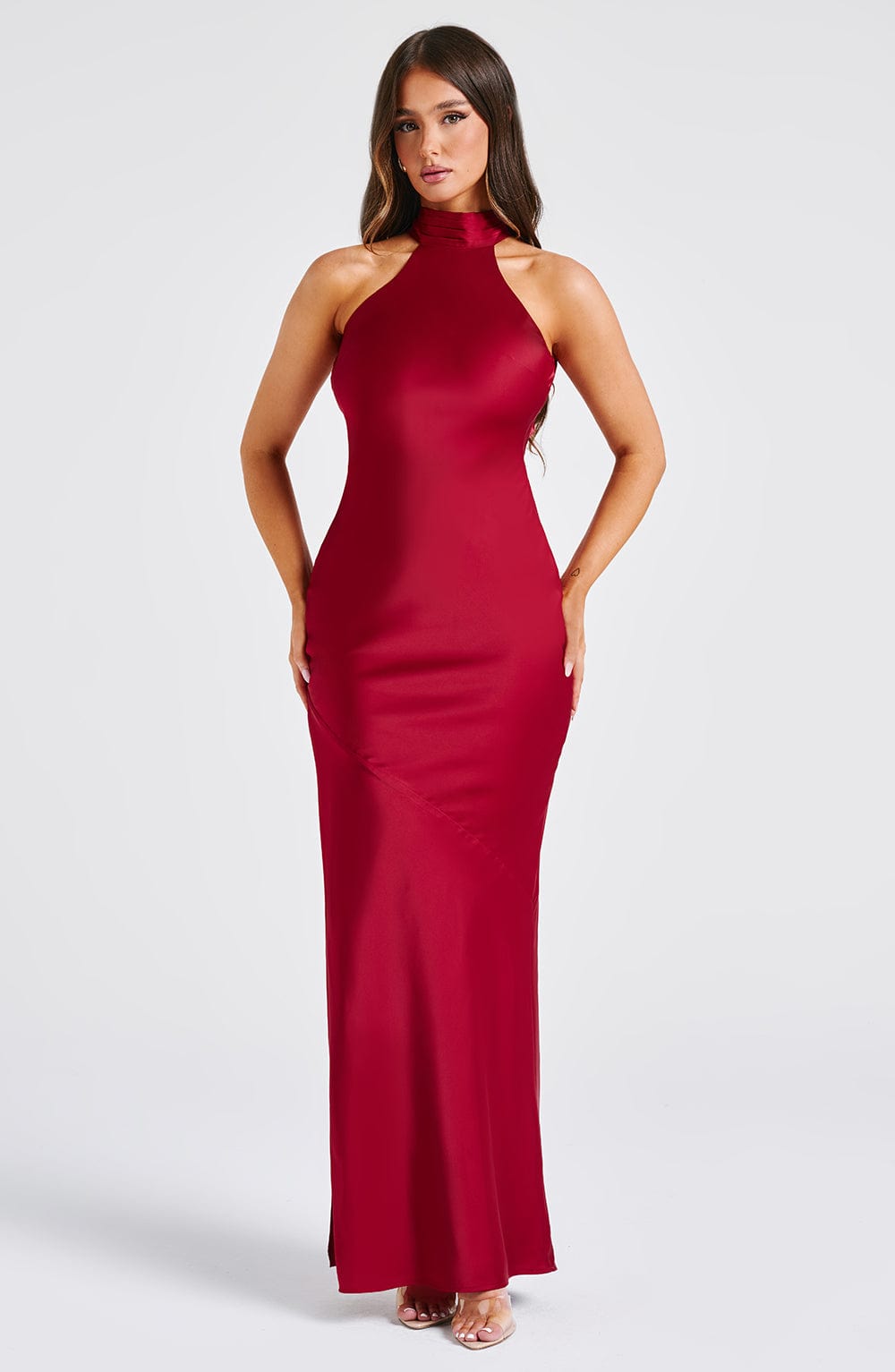 Flourenne Ettara Maxi Dress in Wine