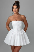 Flourenne Evienne Mini Dress in Ivory